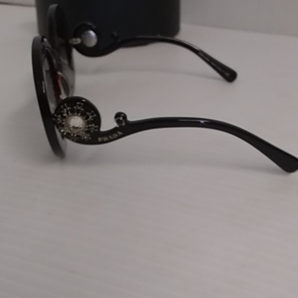 Prada woman sunglasses SPR 27QS PDN-2AD1 round - Picture 3 of 8